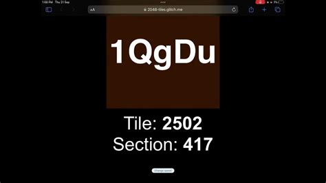 2048 tiles glitch me.